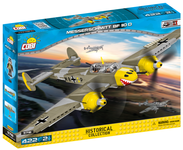 Cobi 5716 Messerschmitt BF 110 D Bausatz 422 Teile / 2 Figuren
