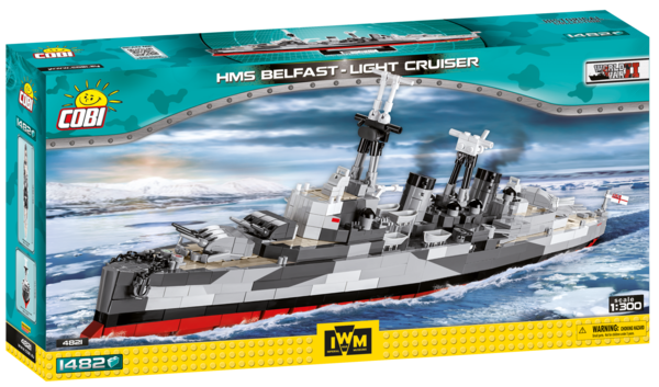Cobi 4821 HMS Belfast - Light Cruiser Bausatz 1482 Teile