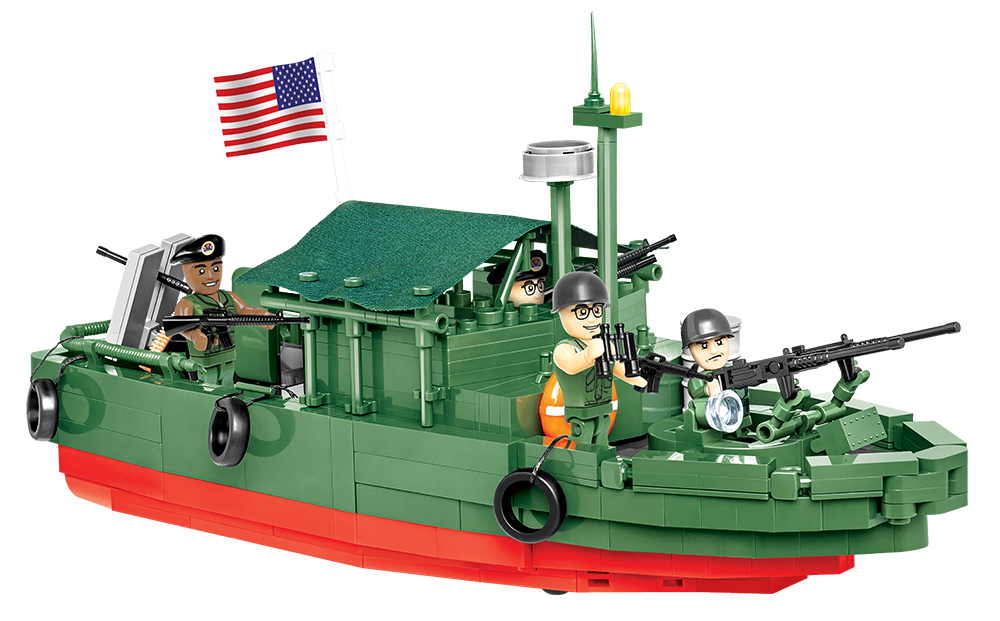 Cobi 2238 Patrol Boat River MK II Vietnam War Boot Schiff 615 Teile 4 Figuren 