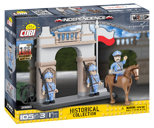 Cobi 2980 Independence 105 Teile / 3 Figuren / 1 Pferd