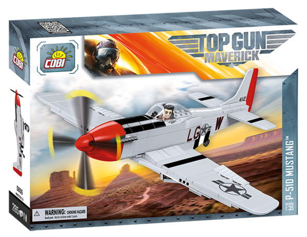 Cobi 5806 Top Gun Maverick P-51D Mustang™ Bausatz 265 Teile / 1 Figur