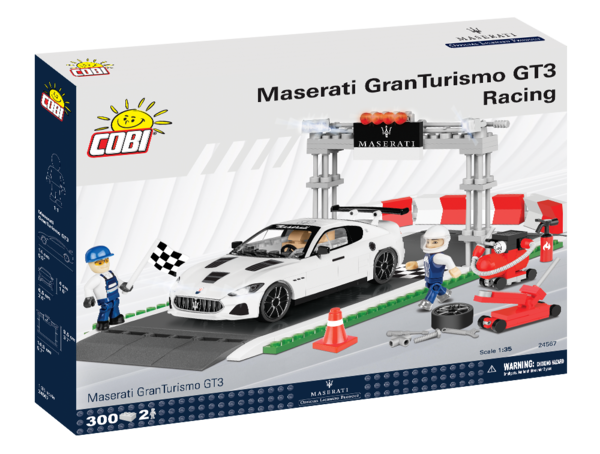 Cobi 24567 Maserati Gran Turismo GT3 Racing Bausatz 300 Teile 2 Figuren