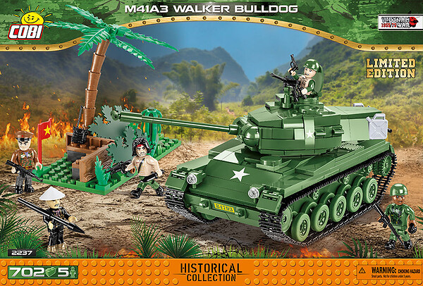 Cobi 2237 M41A3 Walker Bulldog Limited Edition Bausatz 702 Teile / 5 Figuren