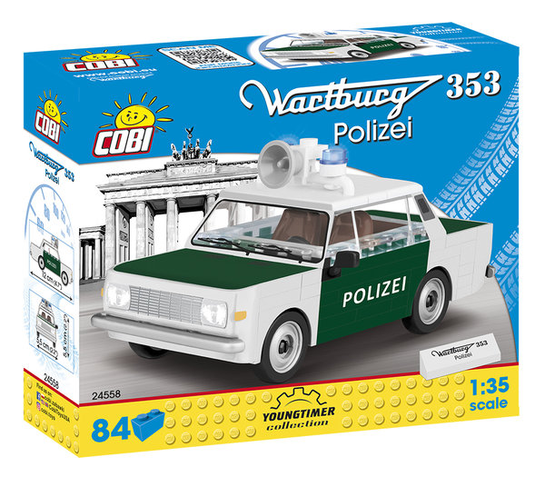 Cobi 24558 Wartburg 353 Polizei Youngtimer Collection Bausatz 84 Teile