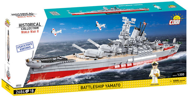 Cobi 4832 Battleship Yamato Executive Edition Bausatz 2684 Teile / 1 Figur