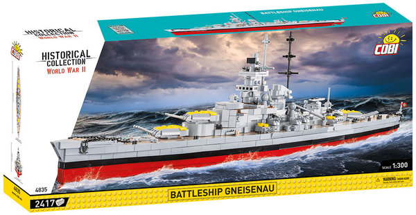 Cobi 4835 Battleship Gneisenau Bausatz 2417 Teile