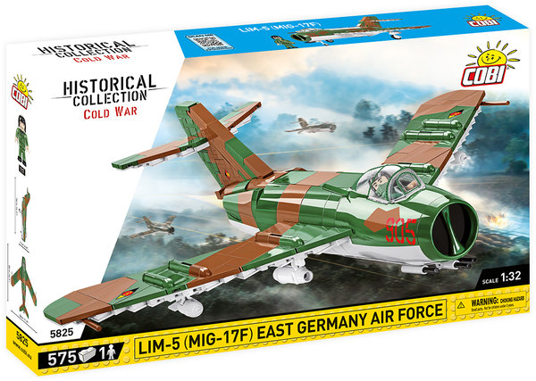 Cobi 5825 LIM-5 (MIG-17F) East Germany Air Force Bausatz 575 Teile / 1 Figur