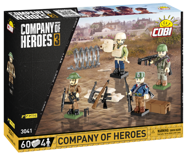 Cobi 3041 Company of Heroes Soldaten Bausatz 60 Teile / 4 Figuren