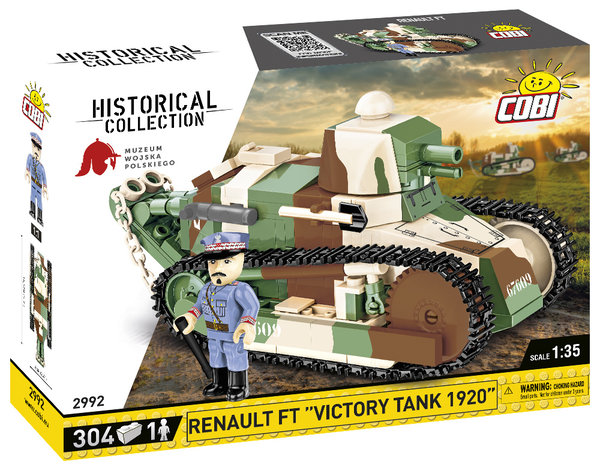 Cobi 2992 Renault FT Victory Tank 1920 304 Teile / 1 Figur