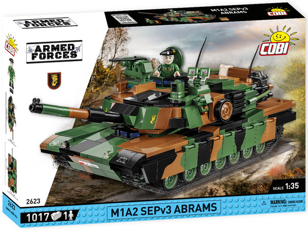Cobi 2623 M1A2 Abrams SEPv3 Polnische Armee Bausatz 1017 Teile / 1 Figur