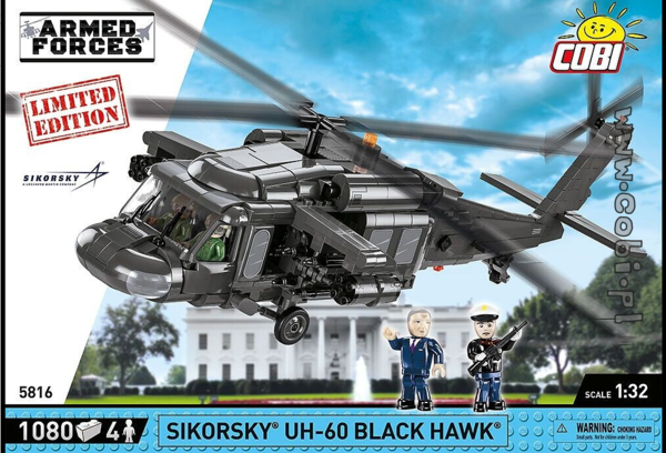 Cobi 5816 Sikorsky® UH-60 Black Hawk Limited Edition Bausatz 1080 Teile / 4 Figuren