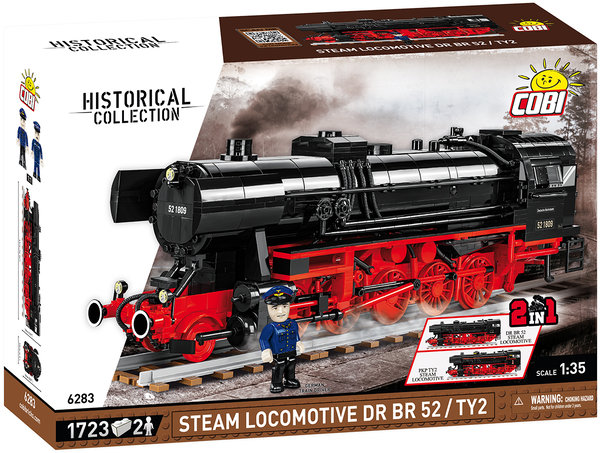 Cobi 6283 Steam Locomotive DRB Class 52 2in1 1723 Teile / 2 Figuren